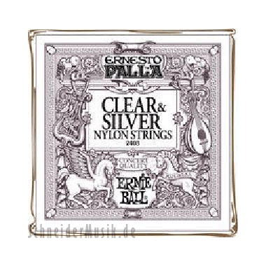 Ernesto Palla 2403 Nylon Classical Clear & Silver - Normal Tension