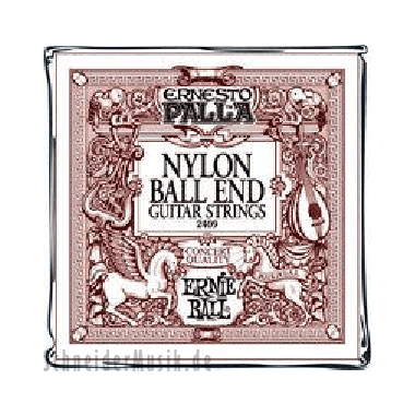Ernesto Palla 2409 Nylon Classical Black & Gold Ball End - High Tension