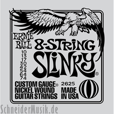 Ernie Ball 2625 Super Slinky Nickel 8-string