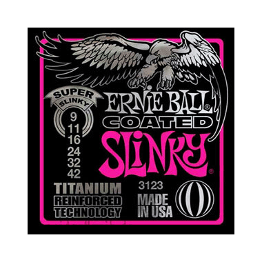 Ernie Ball 3123 Super Slinky Coated Titanium