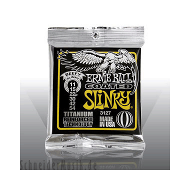 Ernie Ball 3127 Beefy Slinky Coated Titanium