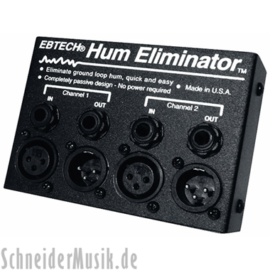 EBTECH HE-2-XLR Hum Eliminator HE 2 XLR