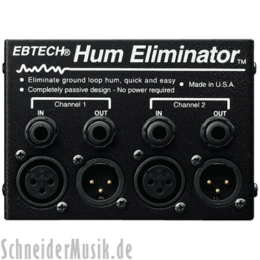 EBTECH HE-2-XLR Hum Eliminator HE 2 XLR