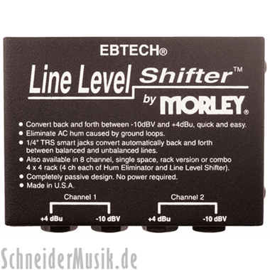 EBTECH LLS-2 Hum Line Level Shifter LLS 2