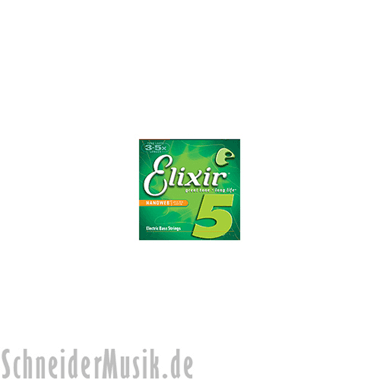Elixir 15432 Bass Ultra-Thin NANOWEB Coating, 5th Medium B, Tapered