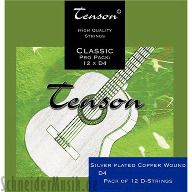 Tenson CLASSIC Nylon Classic Guitar, High Tension, pack of 12x D4