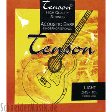 Tenson Acoustic Bass Phosphor Bronze, Light (4-string)