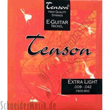 Tenson E-Guitar Nickel, Extra Light