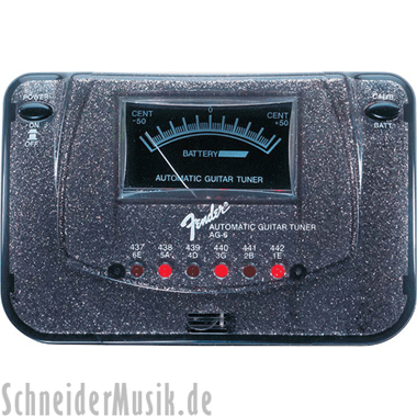 Fender AG-6 Sparkle-Tone Tuner - Black Sparkle
