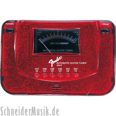 Fender AG-6 Sparkle-Tone Tuner - Red Sparkle