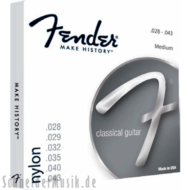 Fender 130 Ball End - Classical Nylon Clear/Silver Ball End