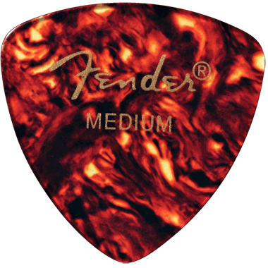 Fender 346 Triangle Celluloid Picks (12-Pack) - Shell thin