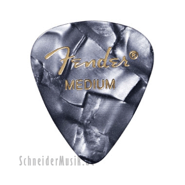 Fender 351 Premium Celluloid Picks (12-Pack) - Black Moto medium