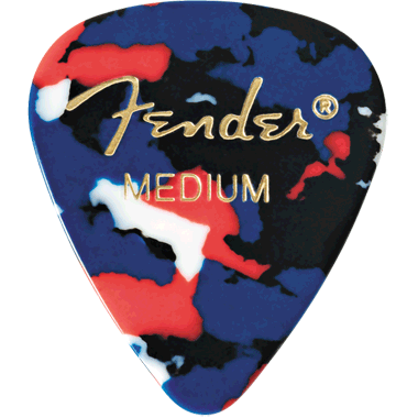 Fender 351 Classic Celluloid Picks (12-Pack) - Confetti extra heavy