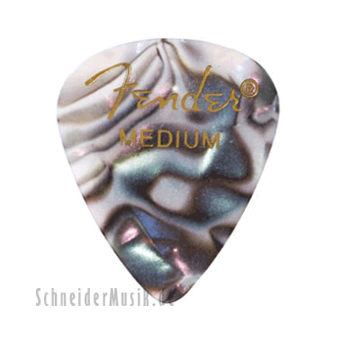 Fender 351 Premium Celluloid Picks (12-Pack) - Abalone heavy