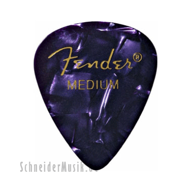 Fender 351 Premium Celluloid Picks (12-Pack) - Purple Moto thin