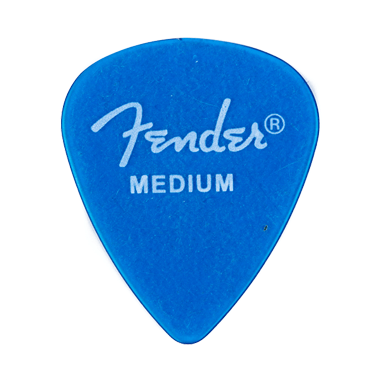 Fender 351 California Clear Picks / Púas (12-Pack) - Lake Placid Blue, medium
