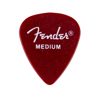 Fender 351 California Clear Picks (12-Pack) - Candy Apple Red, medium