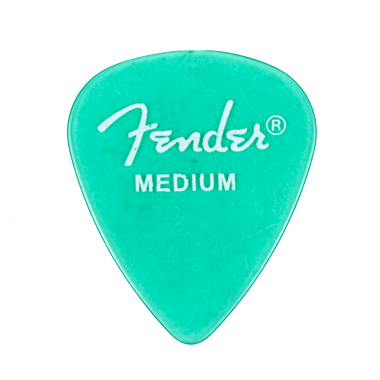 Fender 351 California Clear Picks (12-Pack) - Surf Green, medium