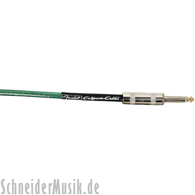 Fender CALIFORNIA CLEARS Cable - Surf Green 10Ft. (3.0m)