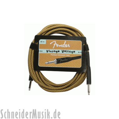 Fender VINTAGE VOLTAGE Cable - Vintage Tweed 18Ft. (5.4m)