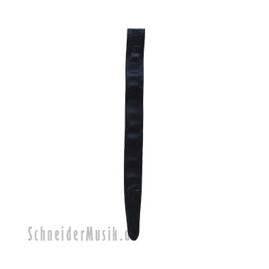 Fender 099-0662-006 Leather "F" Logo Correa, black with embossed logo