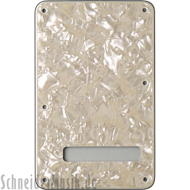 Fender 099-1323-000 Stratocaster® Back Plate - 4-ply, white moto