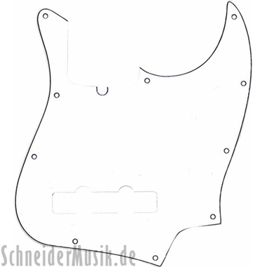 Fender Jazz Bass® (10 Hole) Pickguard - 3-ply, white