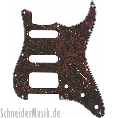 Fender Standard Stratocaster® (11 Hole) Pickguard H/S/S - 4-ply, tortoise shell