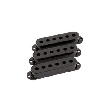 Fender 099-1364-000 Stratocaster® Pickup Covers (set of 3), black