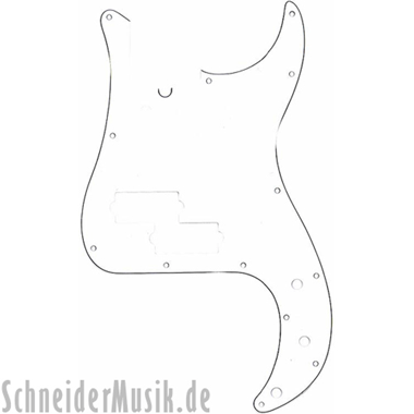 Fender Precision Bass® (13 Hole) Pickguard - 3-ply, black