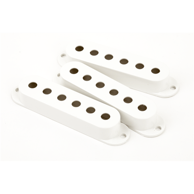Fender 099-2034-000 Stratocaster® Pickup Covers (set of 3), white