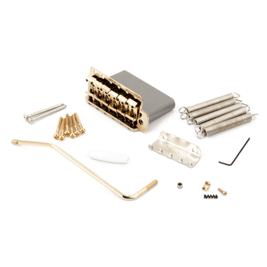 Fender 099-2049-200 American Vintage Stratocaster® Bridge/Tremolo Assembly, gold