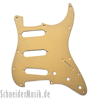 Fender '57 Stratocaster® (8 Hole) Pickguard S/S/S - 1-ply, gold anodized