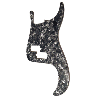 Fender Precision Bass® (13 Hole) Pickguard - 4-ply, black pearl