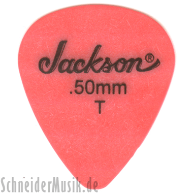 Jackson Delrin Picks (12-pack) Thin 0.50mm, red
