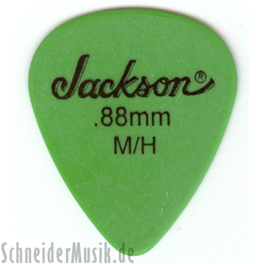 Jackson Delrin Picks (12-pack) Medium/Heavy 0.88mm, green