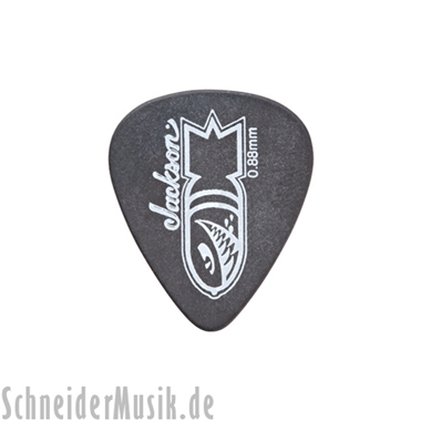 Jackson 351 Black Picks / Púas (12-pack) Medium/Heavy 0.88mm "Bomb"