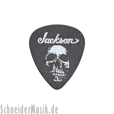 Jackson 451 Black Picks (12-pack) Medium 0.73mm "Sick Skull"