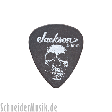 Jackson 451 Black Picks / Púas (12-pack) Thin/Medium 0.60mm "Sick Skull"