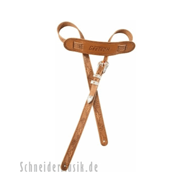 Gretsch 922-0021-000 Tooled Vintage Strap, russet