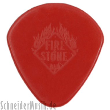 Fire & Stone JAZZ 3 - Nylon Picks (Tip 2) 1.38mm, red (12-pack)