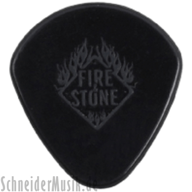 Fire & Stone JAZZ 3 - Nylon Picks (Tip 2) 1.38mm, black (12-pack)