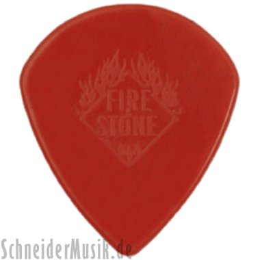 Fire & Stone JAZZ 3 - Nylon Púas (Tip 3) 1.38mm, rojo (12-pack)