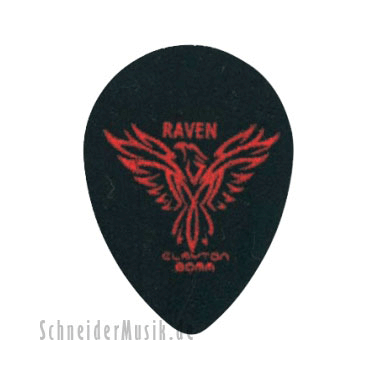 Clayton Black Raven Small Teardrop Picks 0.80 mm black