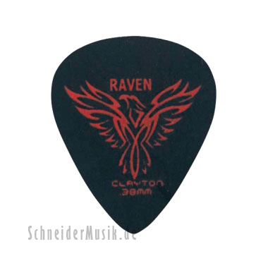 Clayton Black Raven Standrad Picks 0.38 mm black