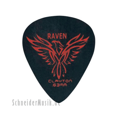 Clayton Black Raven Standard Picks 0.63mm black