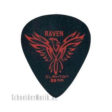 Clayton Black Raven Standard Picks 0.80mm black