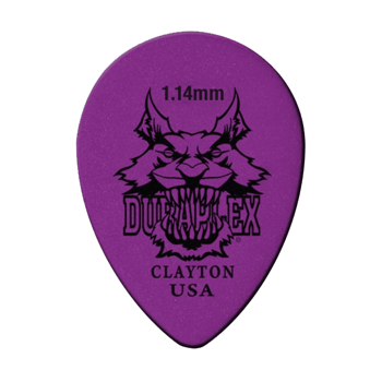 Clayton Delrin Small Teardrop Picks 1.14 mm violet