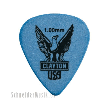 Clayton Delrin Standard Picks 1.00 mm blue